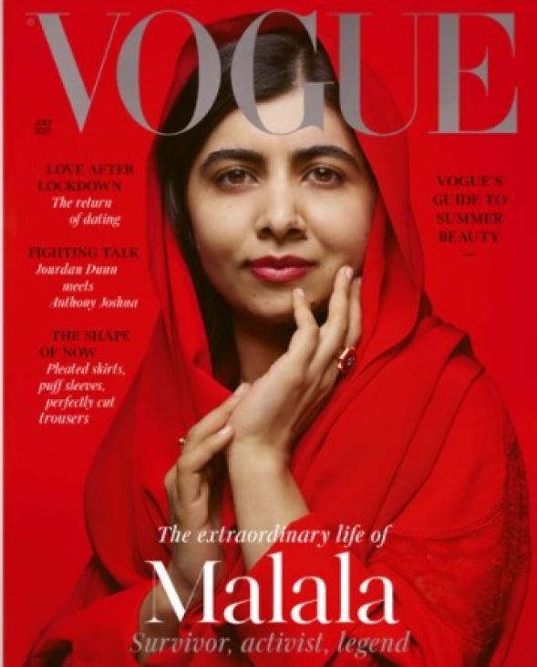 Foto:Prtsc/Twitter/Malala Yousafzai za Vogue